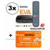 Angebot Kom­plett­pa­ket: 3 x Kartina EVA Set Top Box - 4K Lan/ Wlan Receiver (Android) + Kartina TV Abonnement  «Premium-Paket» (165,00€ / Jahr) Automatische Vertragsverlängerung