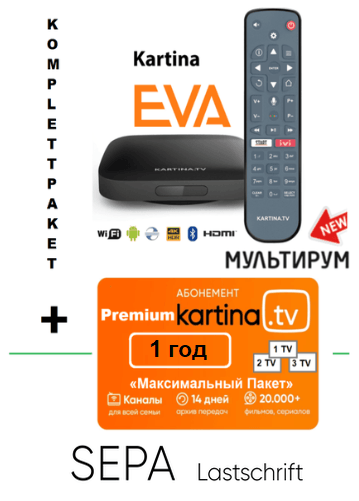Kartina EVA Angebot Kartina EVA plus 12 Monate Lastschrift