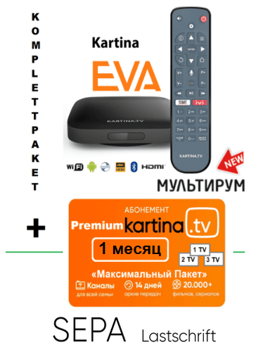 Kartina EVA Angebot Kartina EVA plus 1 Monat Lastschrift
